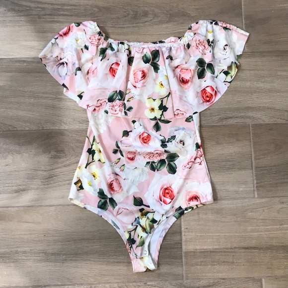 Boohoo Tops - Boohoo Off The Shoulder Bodysuit